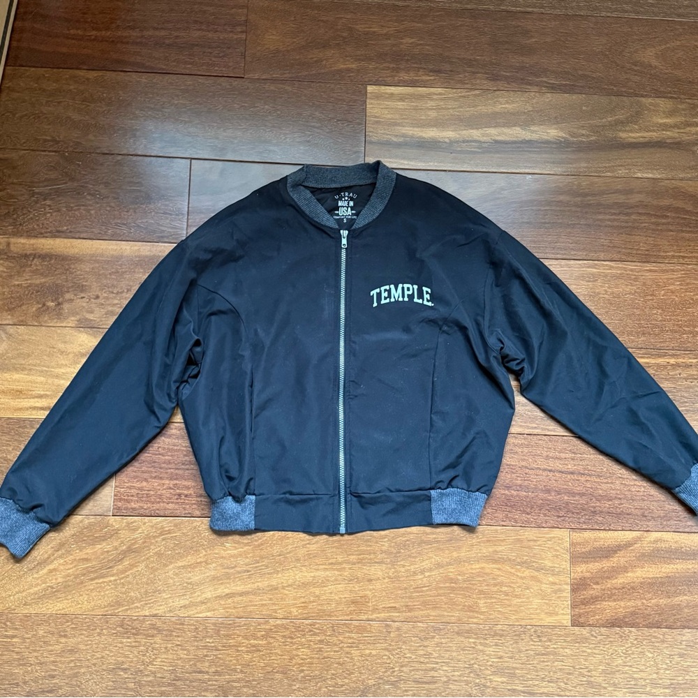 Black Bomber Jacket , Temple University